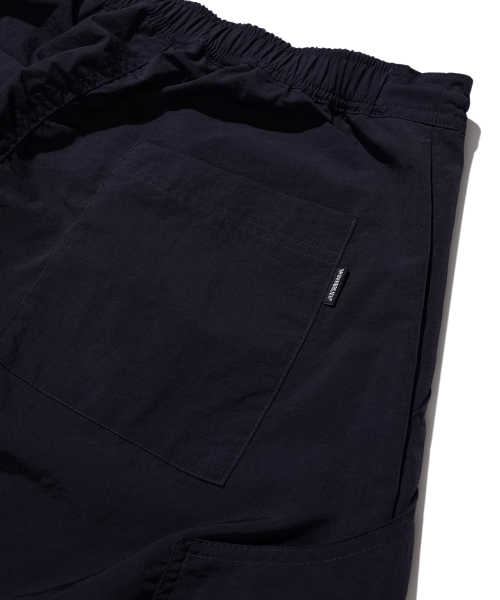 MUSINSA | BROWNBREATH W BB NYLON PUCKERING SKIRT - NAVY