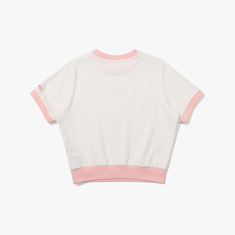 Футболка тери рингер Karina OFF WHITE женская