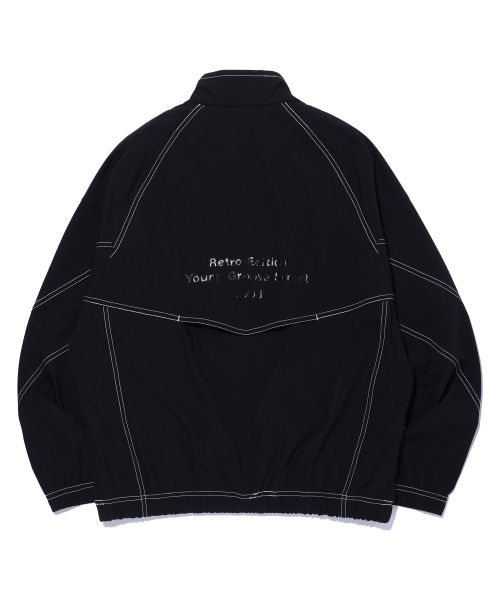 Куртка на молнии колор-блок BLACK (LO2JU214-076)