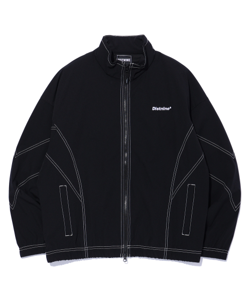 Куртка на молнии колор-блок BLACK (LO2JU214-076)