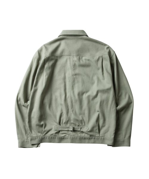 Блузон-жакет из фактурного шёлка Sage Green