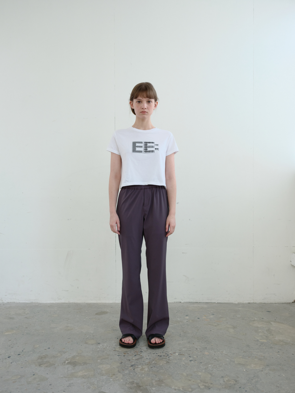 【ENZO BLUES】Slub Slim Banding Bootcut Pants / 追跡付 기본 레이아웃 - Slub Slim Banding Bootcut Pants (Mint