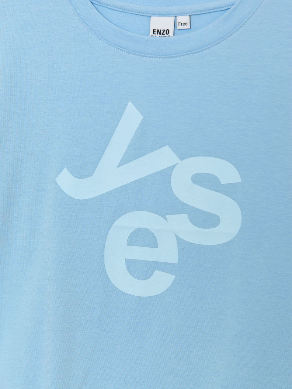 MUSINSA | ENZO BLUES YES T-Shirt (Sky Blue)