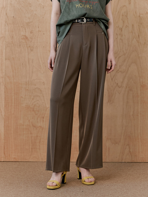 Широкие слаксы с вытачками и карманами Drape