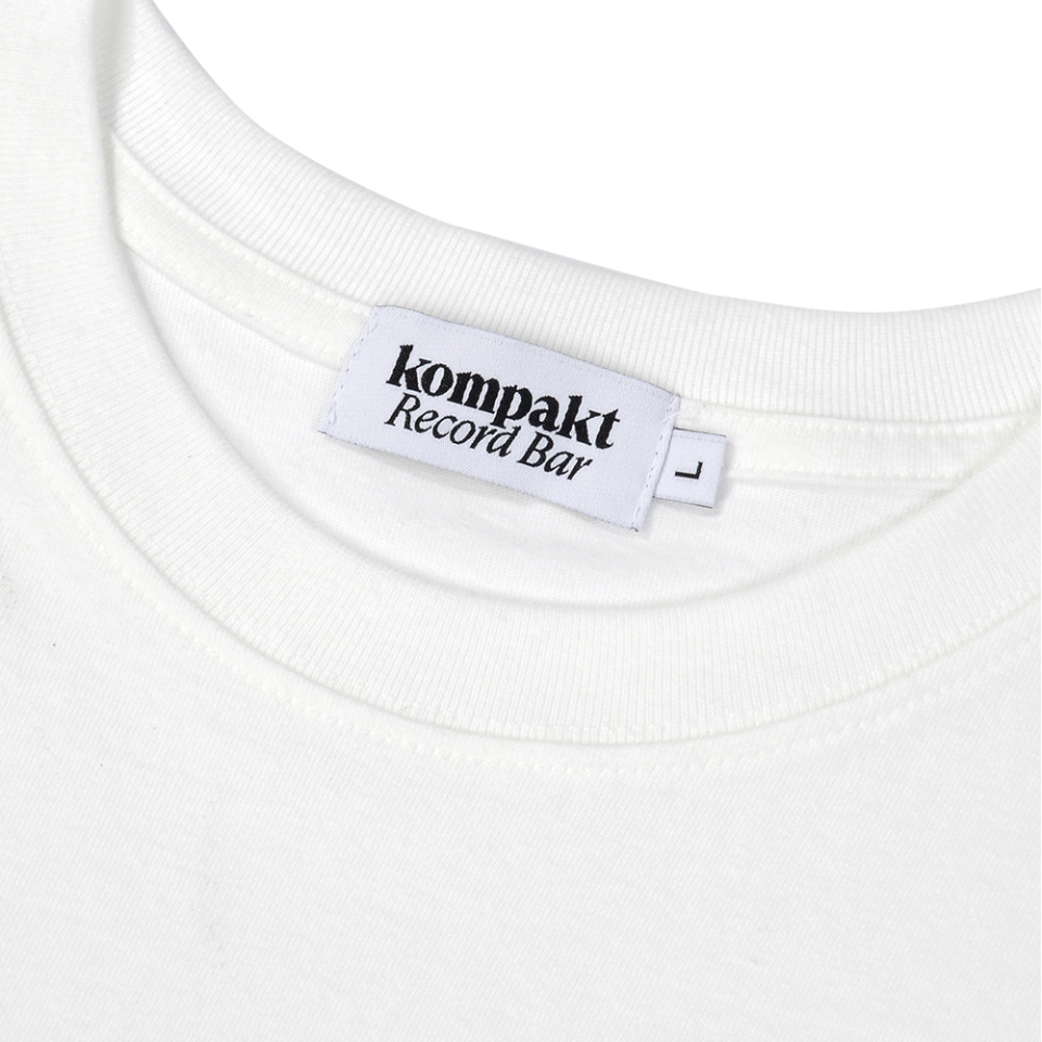 MUSINSA公式 | KOMPAKT RECORD BAR KRB Basic Logo T-shirt - White