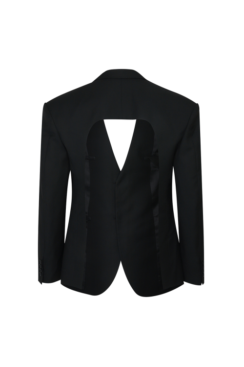 Жакет с вырезом на спине Back Cut-Out Jacket Black