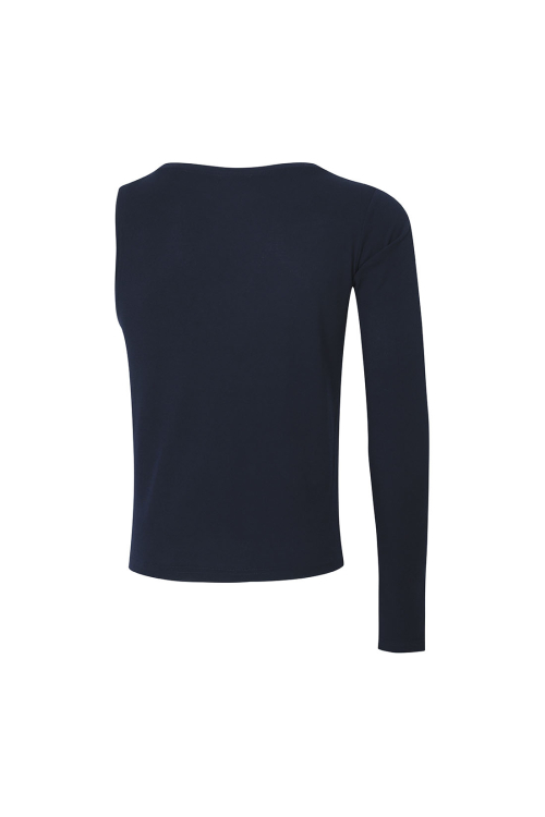ONE SLEEVE BASIC T-SHIRT футболка с одним рукавом Navy