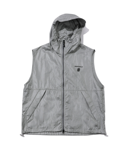 Жилет с капюшоном и глиттером Comfort Fit (Grey)