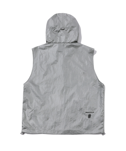Жилет с капюшоном и глиттером Comfort Fit (Grey)