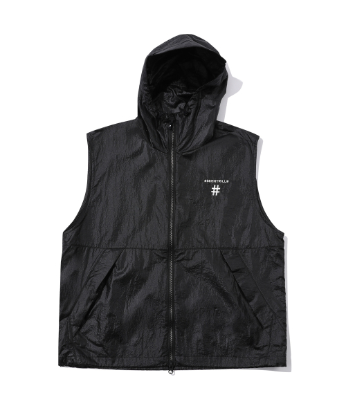 Жилет с капюшоном и глиттером Comfort Fit (Black)