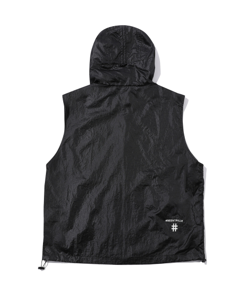 Жилет с капюшоном и глиттером Comfort Fit (Black)