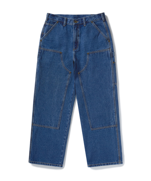 Широкие джинсы-карпентеры MDP114 Blue