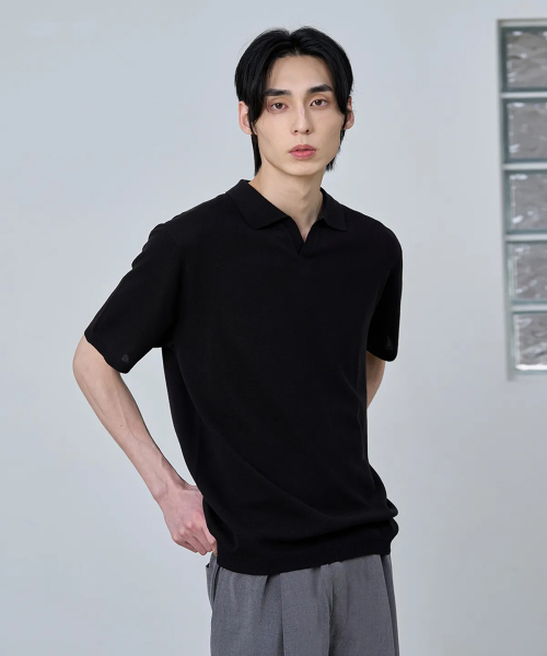PLAIN KARA HALF KNIT [чёрный]