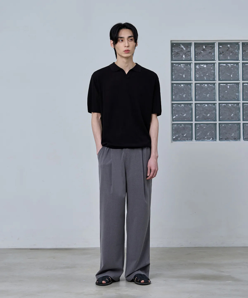 PLAIN KARA HALF KNIT [чёрный]