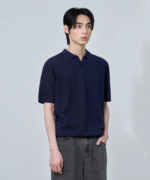 PLAIN KARA HALF KNIT [тёмно-синий]