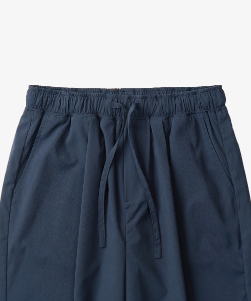 Брюки на резинке из сирсакера (NAVY)