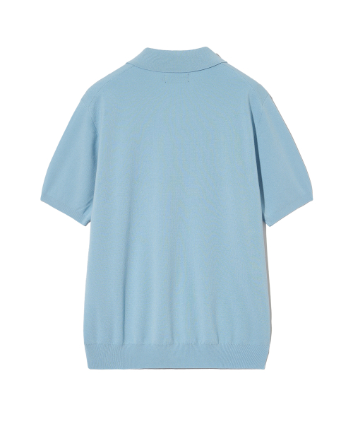 Легкий трикотажный поло Comfort Cool в цвете Light Blue