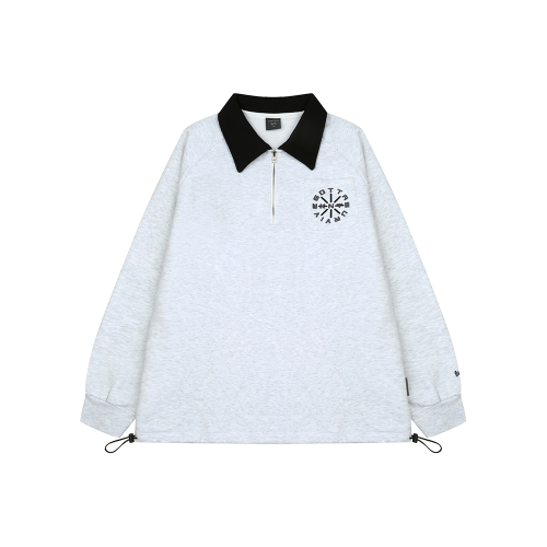 Анорак на завязках (1%MELANGE/BLACK)