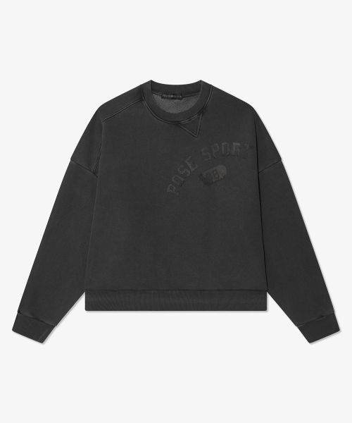 UNBALANCED SWEATSHIRT (CHARCOAL)