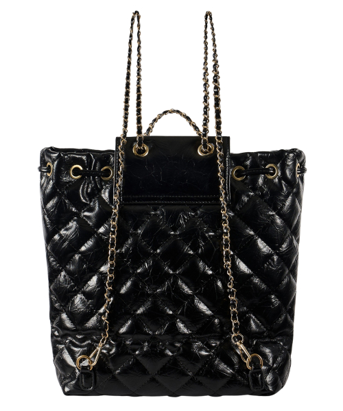 BETTYBOOP Quilting Chain Backpack_Black