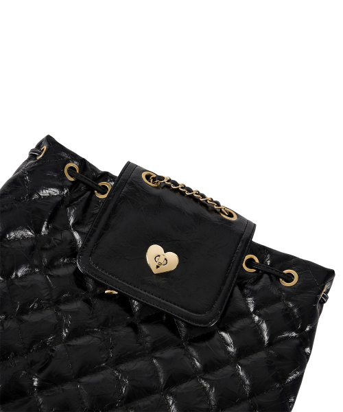 BETTYBOOP Quilting Chain Backpack_Black