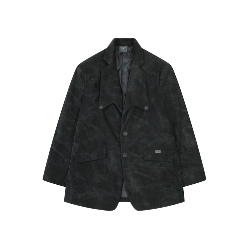 Винтажная нубуковая куртка (BLACK)