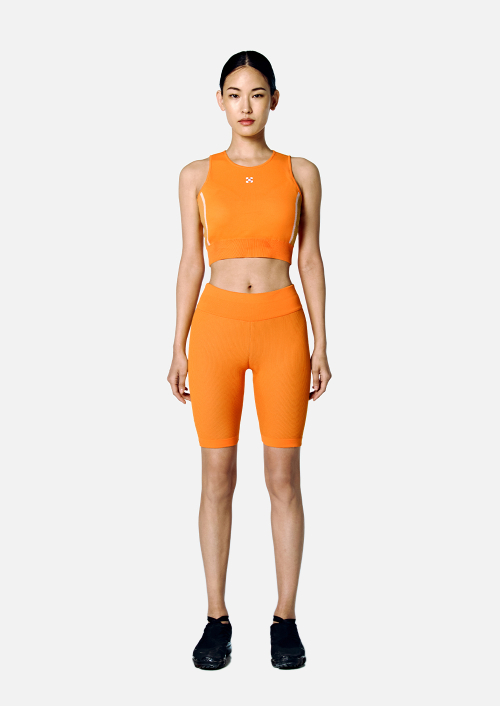 Женские шорты-тайтсы Balance Foam Tech 8" (Orange)