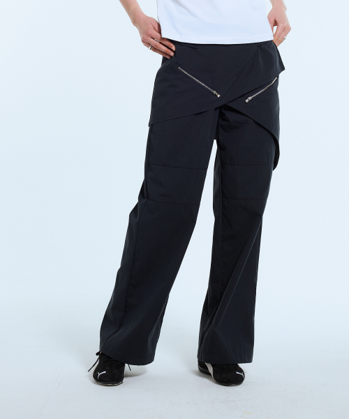 L11 WRAP SKIRT PANTS(тёмно-синий)
