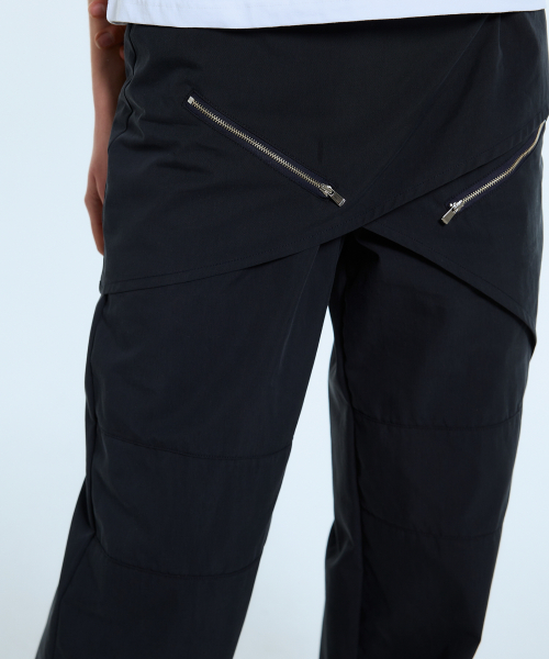 L11 WRAP SKIRT PANTS(тёмно-синий)
