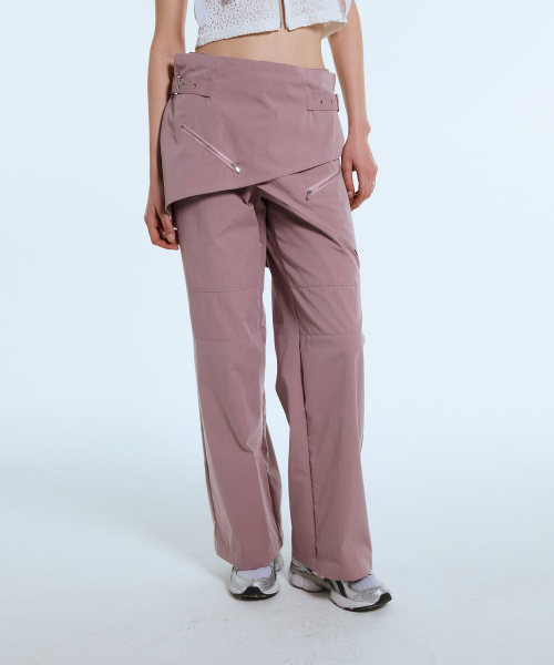 L11 WRAP SKIRT PANTS(розовый)