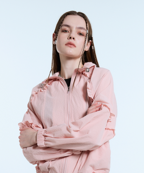 L11 FRILL WINDBREAKER(розовый)