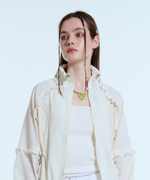 L11 FRILL WINDBREAKER(кремовый)