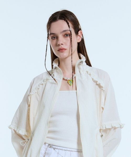 L11 FRILL WINDBREAKER(кремовый)