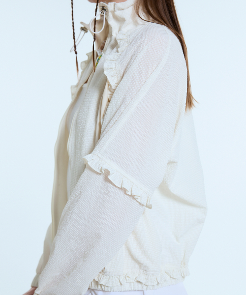 L11 FRILL WINDBREAKER(кремовый)