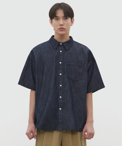 Over Denim Short Shirts DCSH004Indigo