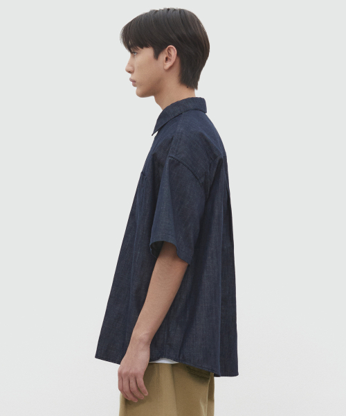 Over Denim Short Shirts DCSH004Indigo