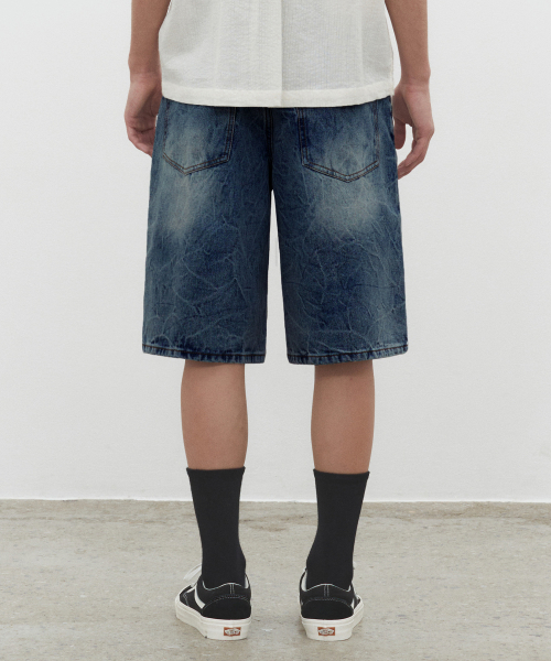 CR Wide Denim Shorts DCPT035CRBlueB