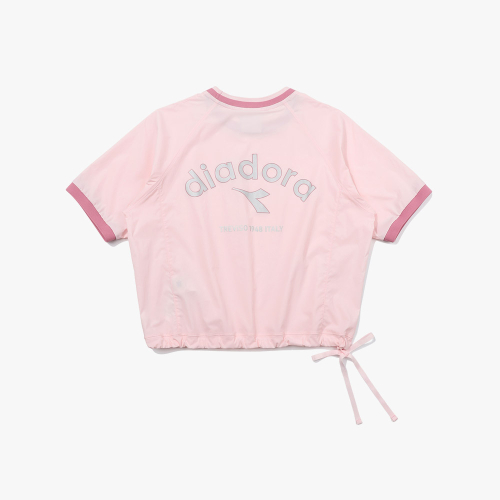 Comfy укороченный пиксте короткий рукав Women PINK