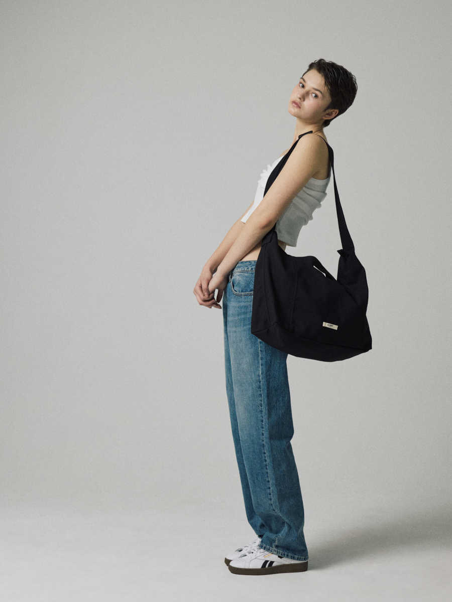 EVERYDAY G COTTON CROSS BAG (BLACK) - 감도 깊은 취향 셀렉트