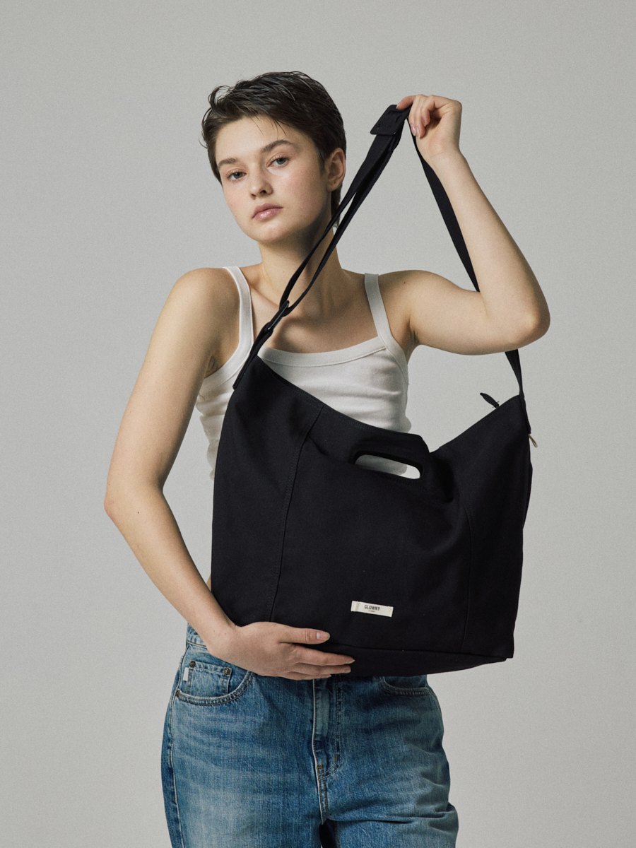 EVERYDAY G COTTON CROSS BAG (BLACK) - 감도 깊은 취향 셀렉트