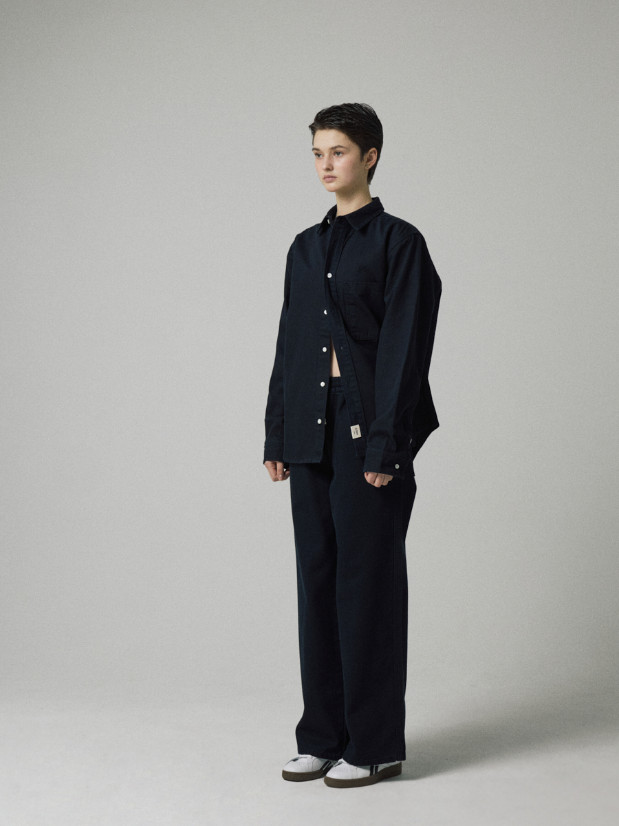 【MUSINSA】GLOWNY パンツ S MUSINSA | GLOWNY G CLASSIC COTTON TWILL PANTS (BLACK)