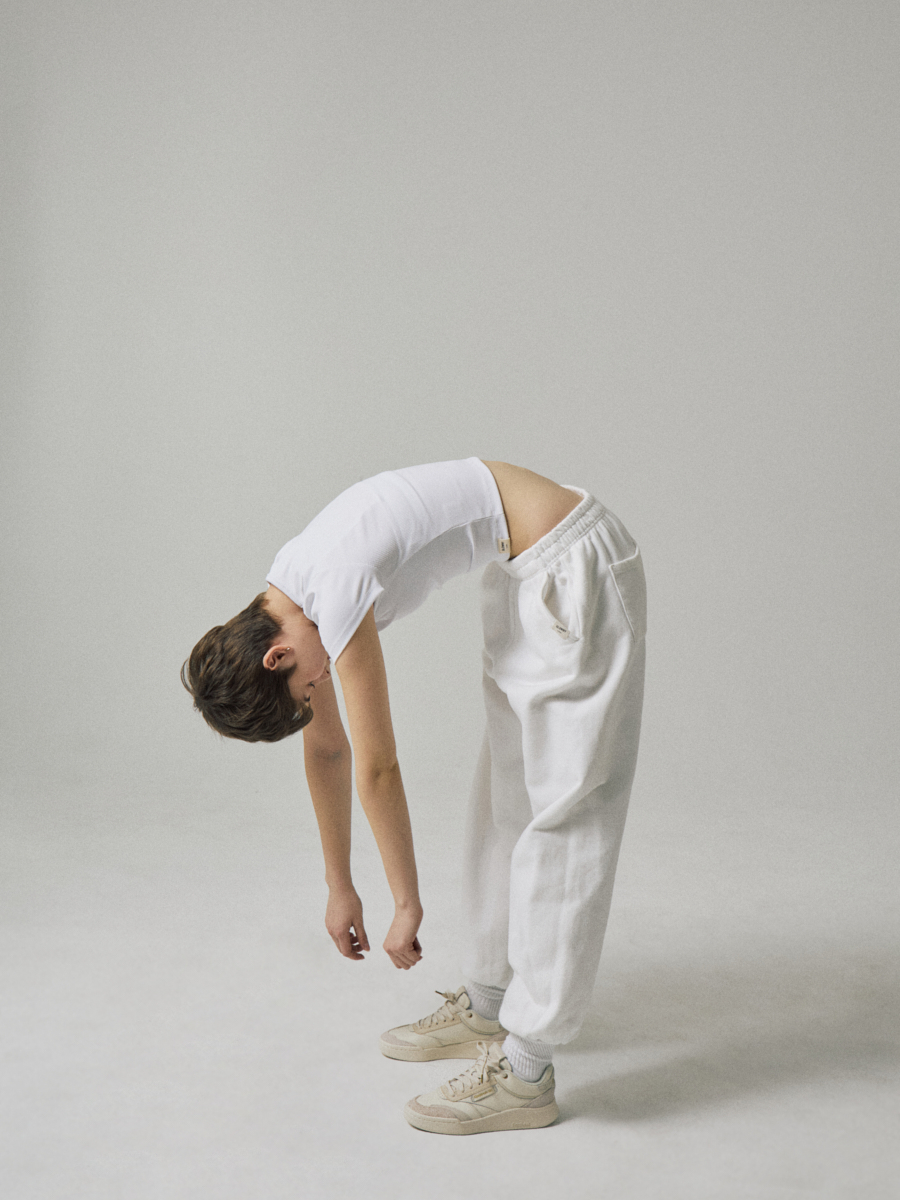 ★GLOWNY★ G CLASSIC WASHED SWEATPANTS (WHITE) G CLASSIC WASHED SWEATPANTS (WHITE) - GLOWNY