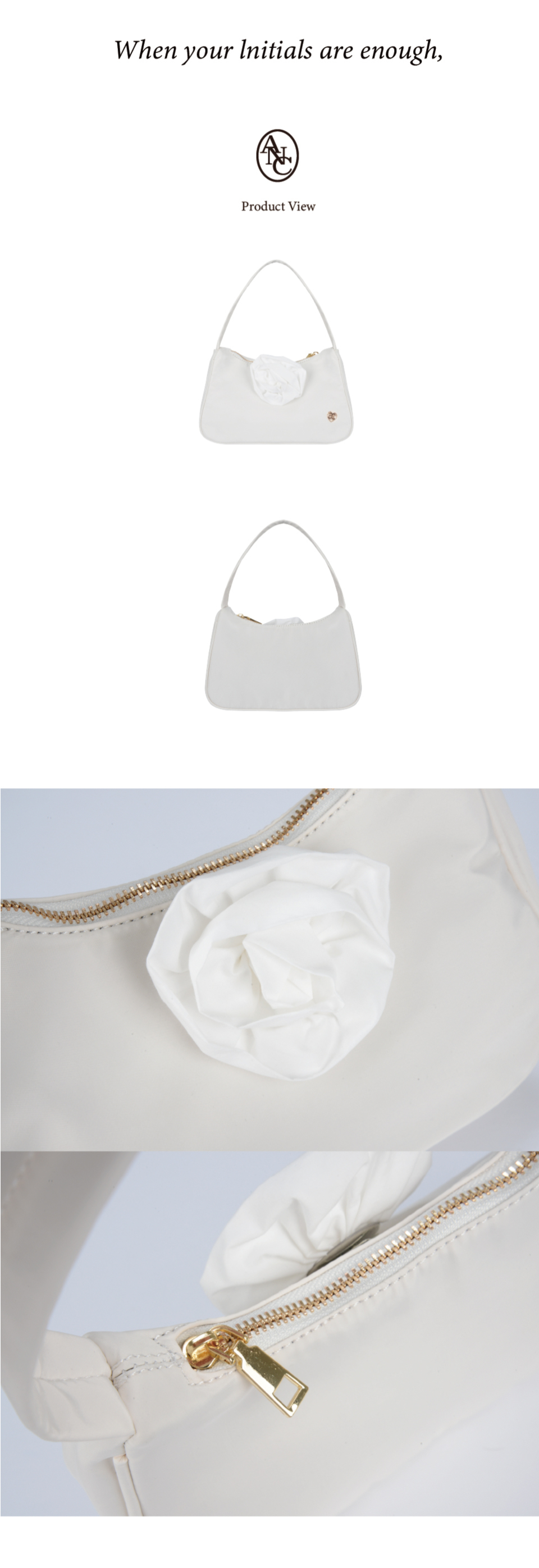 【ANOETIC】Rose Comfy Bag 2 Colors MUSINSA | ANOETIC ROSE COMFY BAG_IVORY