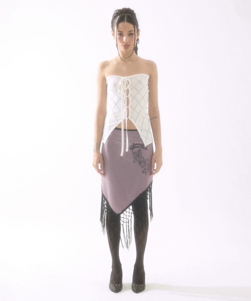 Diamond Halter Sleeveless кремовый