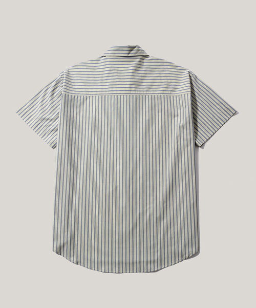 SUNDAY STRIPE 1/2SHIRTS [OVERSIZE FIT]