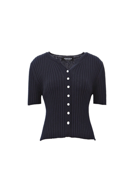Кардиган Petal Recycle Knit — Navy