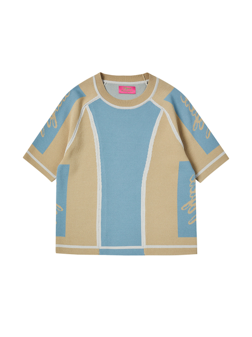 SPORT STRETCH KNIT TOP небесно-синий синий