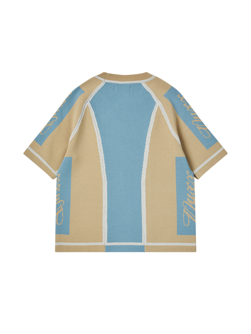 SPORT STRETCH KNIT TOP небесно-синий синий