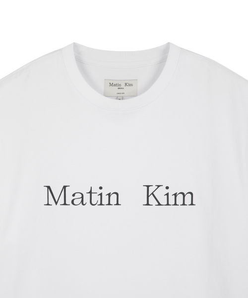 MATIN KIM LOGO TOP IN белый