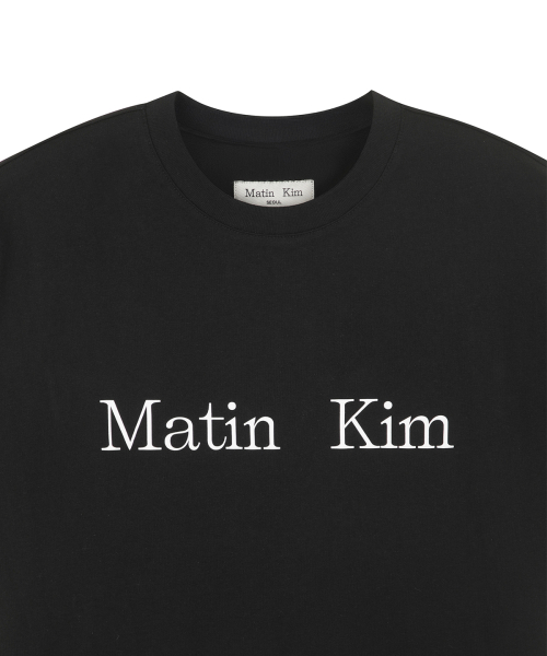 MATIN KIM LOGO TOP IN чёрный